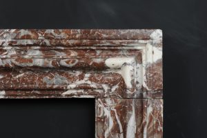 Red Marble Bolection Fireplace