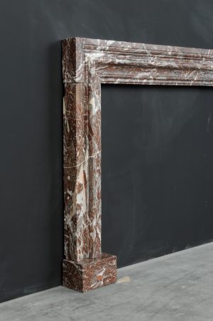 Red Marble Bolection Fireplace