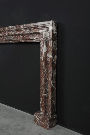 Red Marble Bolection Fireplace