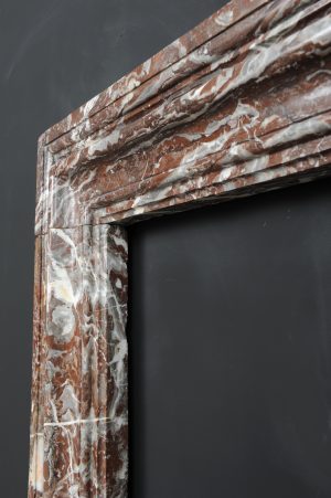Red Marble Bolection Fireplace