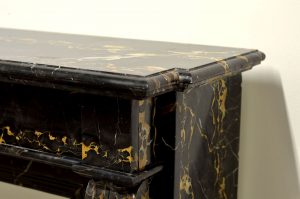 Portoro Marble Fireplace Mantel
