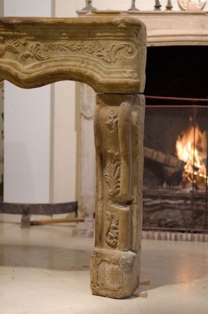 Sandstone Régence Fireplace
