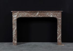 Antique Red Marble Fireplace