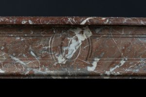 Antique Red Marble Fireplace