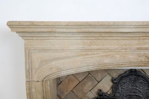Limestone Louis XIV Fireplace Mantel