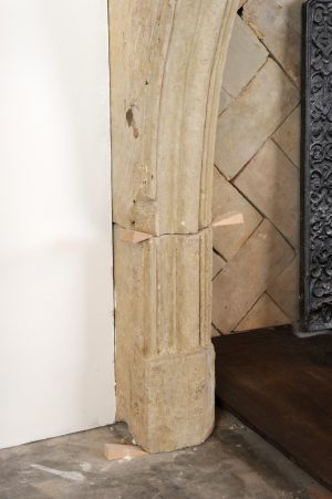Limestone Louis XIV Fireplace Mantel