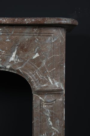 Antique Red Marble Fireplace