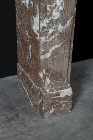 Antique Red Marble Fireplace