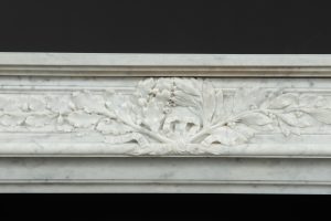 White Marble Fireplace Mantel