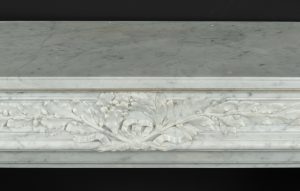 White Marble Fireplace Mantel