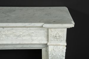 White Marble Fireplace Mantel