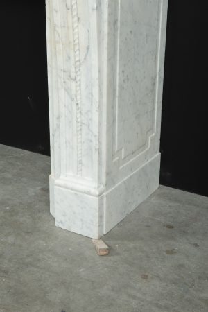 White Marble Fireplace Mantel