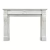 White Marble Fireplace Mantel