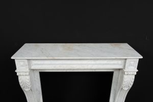 Small Marble Fireplace Mantel, Louis XVI Style