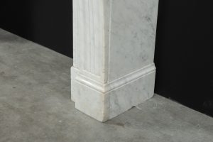 Small Marble Fireplace Mantel, Louis XVI Style