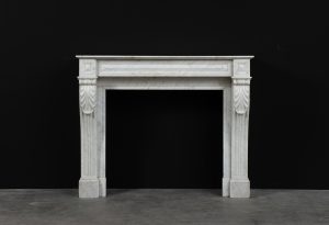 Small Marble Fireplace Mantel, Louis XVI Style