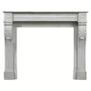 Small Marble Fireplace Mantel, Louis XVI Style