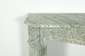 Antique Green Marble Fireplace, Louis XV Style