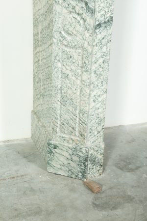 Antique Green Marble Fireplace, Louis XV Style