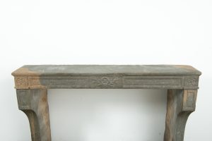 French Louis XVI Fireplace Mantel in Limestone