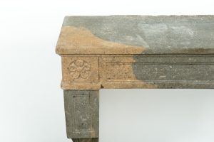 French Louis XVI Fireplace Mantel in Limestone