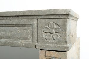 French Louis XVI Fireplace Mantel in Limestone