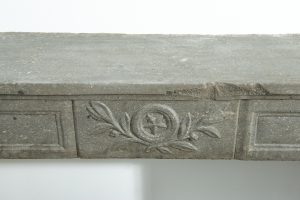 French Louis XVI Fireplace Mantel in Limestone