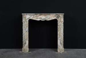 Small Antique Fireplace in Breche Marble.