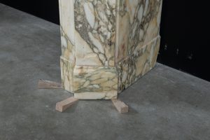 Small Antique Fireplace in Breche Marble.