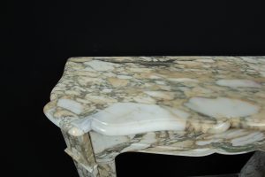 Small Antique Fireplace in Breche Marble.