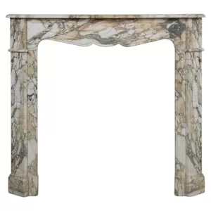 Small Antique Fireplace in Breche Marble.