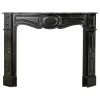 Black Marble Fireplace Mantel, Louis XV Style