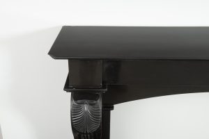 Antique Marble Fireplace in Deep Black