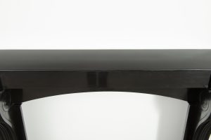 Antique Marble Fireplace in Deep Black