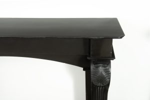 Antique Marble Fireplace in Deep Black