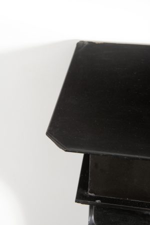 Antique Marble Fireplace in Deep Black