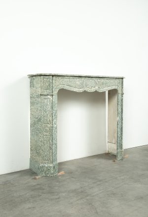Antique Green Marble Fireplace