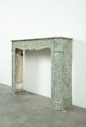 Antique Green Marble Fireplace