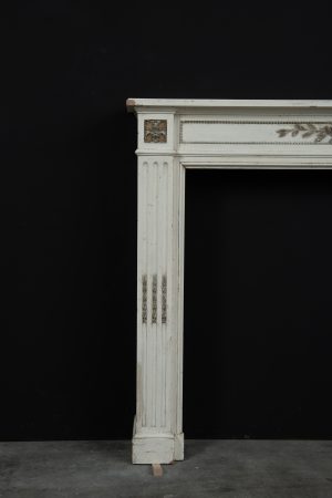 Wooden Louis XVI Fireplace Mantel