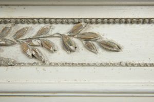 Wooden Louis XVI Fireplace Mantel