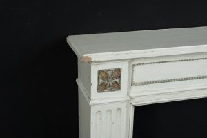Wooden Louis XVI Fireplace Mantel
