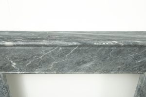Little Grey Marble Fireplace Mantel, Louis XVI Style