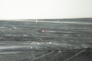 Little Grey Marble Fireplace Mantel, Louis XVI Style