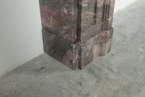 Antique Rams Head Fireplace