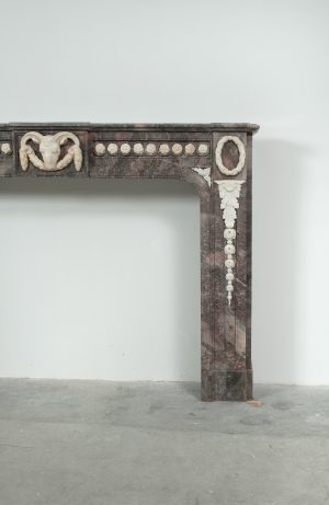 Antique Rams Head Fireplace