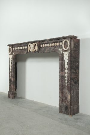 Antique Rams Head Fireplace