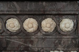 Antique Rams Head Fireplace