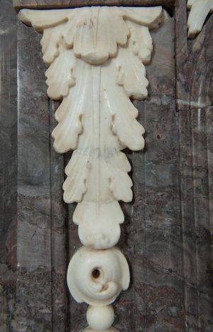 Antique Rams Head Fireplace