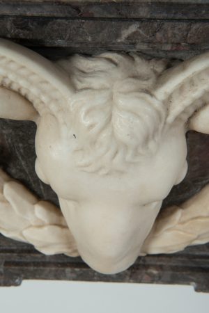 Antique Rams Head Fireplace