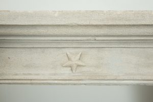 Antique Limestone Fireplace Mantel